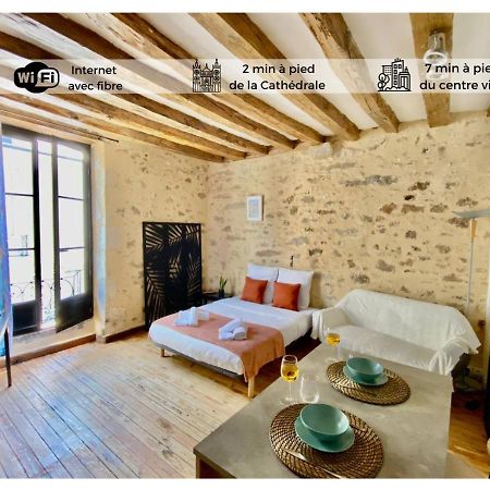 Le Cosy-Chic, 2 Min A Pied Cathedrale , Jacobins Lägenhet Le Mans Exteriör bild